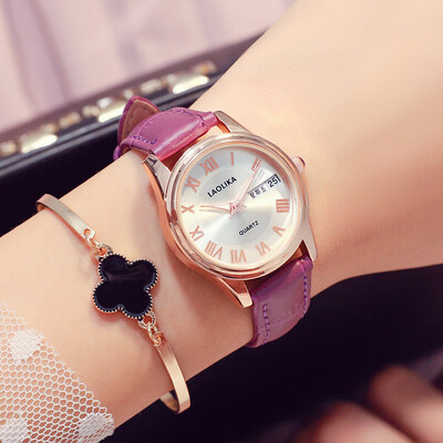 

Fashion casual Roman female strap calendar week waterproof female student Joker watches female Korean version of simple quartz wat