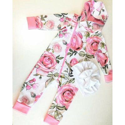 

Newborn Kid Baby Girl Floral Clothes Jumpsuit Romper Bodysuit Playsuit Outfits