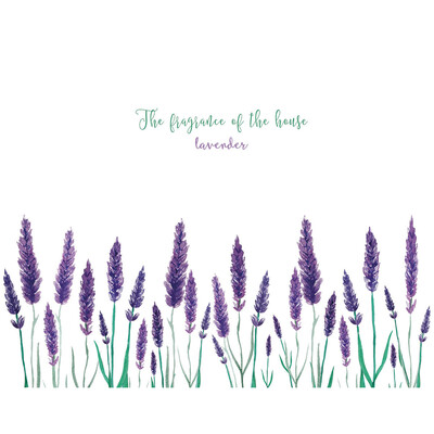 

Purple Lavender PVC Wall Sticker