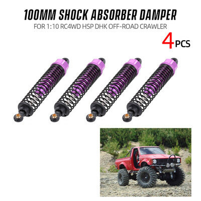 

4pcs Shock Absorber Damper 100mm RC Car Parts for 110 RC4WD HSP DHK RC Car Off-road Crawler