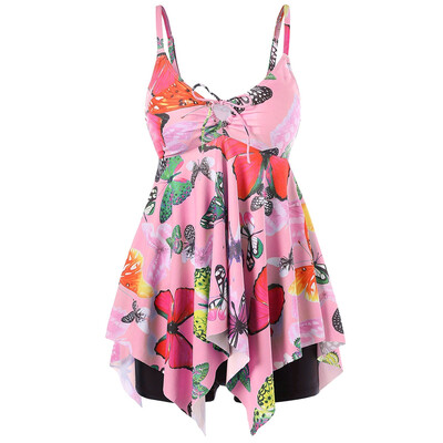 

Cami Strap Butterflies Tankini