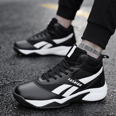 

High help increase thick-soled cushioning mens basketball shoes outdoor sports shoes non-slip basketball shoes