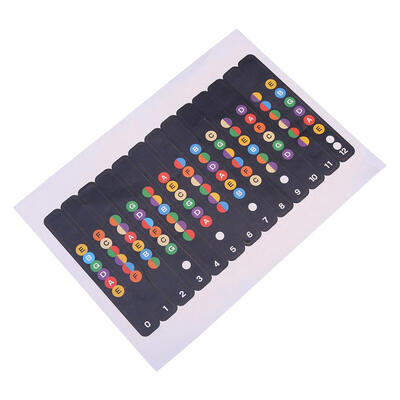 

Guitar Fretboard Notes Map Labels Fingerboard Sticker for 6 String Guitar