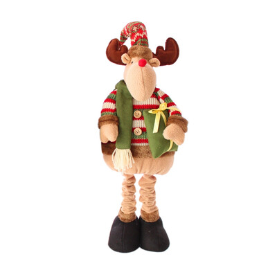 

Christmas Natal Retractable Standing Christmas Doll Large Santa Claus Snowman Elk Doll Kids New Year Gift Christmas Decoration