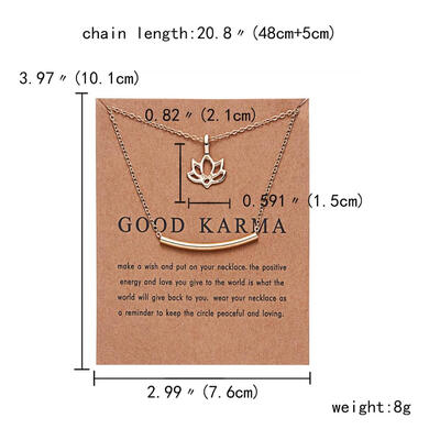 

Trendy Gold Color New Arrived GOOD KARMA Buddha Lotus Pendant Necklace For Women Valentines Day Gift Card Jewelry Female Gift