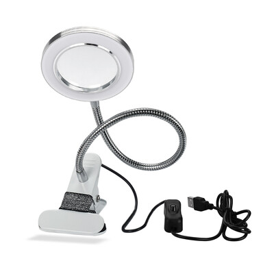 

Clip Table Lamp Design USB Adjustable Cold White Desk Light for Eyebrow Tattoo Nail Art Beauty Makeup Eye Protection No Glare