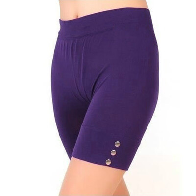 

Womens Casual Solid Summer Leggings Slim Fitness High Stretch Short Sporting Leggings