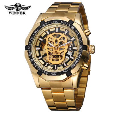 

Gobestart Watch Hollow Demon Dial Luxury Design Business Fashion Mens Mechanical Watch