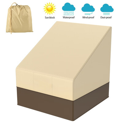 

420D Portable Waterproof Chair Cover for Outdoor Garden Patio Furniture Dirt Rain Frost Ice Sun Shield Snow Protection