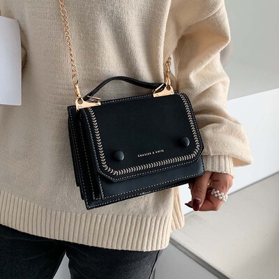

Ins super fire simple wild small square bag chain shoulder bag handbags new 2019 Korean version of the leisure Messenger bag