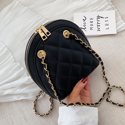 

French minority bag girl 2019 summer new style foreign gas rhomboid chain fashion texture slanted shell bag