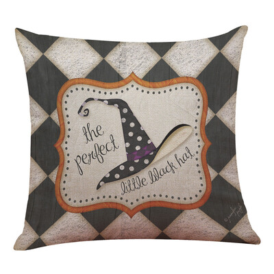 

〖Follure〗Halloween Pillow Box Linen Sofa Funny Ghost Pad Cushions Home Decoration