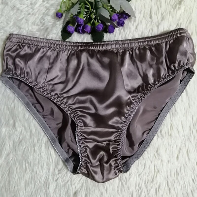 

Men Silk Underwear Briefs Bulge Pouch Sexy Underpants Lingerie Knickers Panties