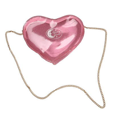 

Fashion Transparent Love Heart Shape Women Chain Strap Crossbody Shoulder Bag