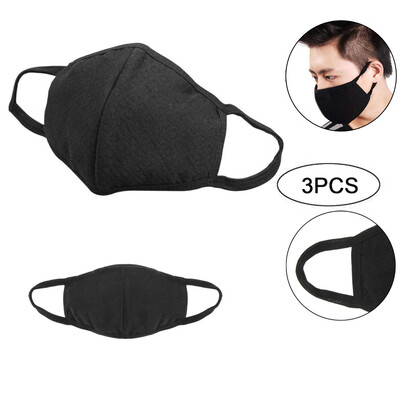 

Siaonvr 3Pcs Flu Dust Masks Reusable Activated Carbon Cotton Filters Breathable Safety Respirator For Outdoor Cycling