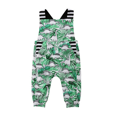 

Toddler Kid Baby Girl Boy Strap Dinosaur Romper Jumpsuit Playsuit Outfit Clothes