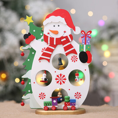 

Tailored Christmas Colorful Wooden Pendant Door Decorations Hanging Party Decor Ornaments
