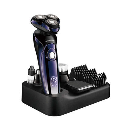 

Multifunction Electric Shavers Body Washing Rechargeable Triple Blade Razor With Pedestal