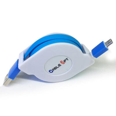 

Micro USB Cable 94ft Retractable Android Charger Data Cable For Samsung Nexus Kindle HTC LG Sony PS4 Tablet-3m