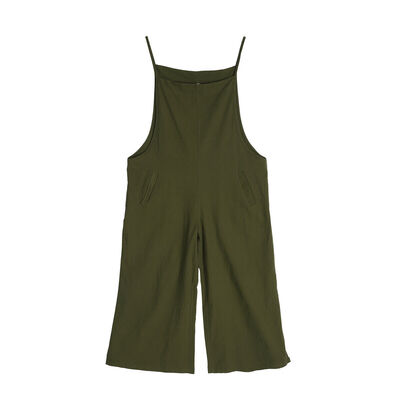 

Women Casual Jumpsuit Romper Long Suspender Bib Wide Leg Overalls Pant Plus Size