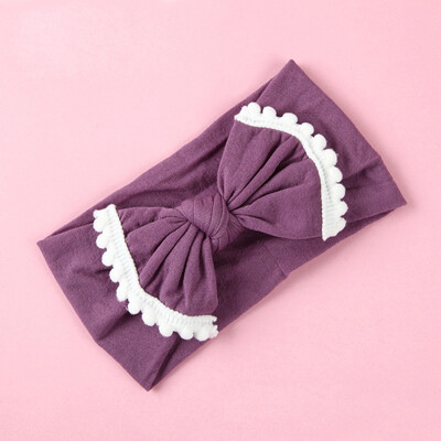 

〖Follure〗Wide Nylon Bow Ribbon with Pompom Knot Bow Nylon Head  Plus