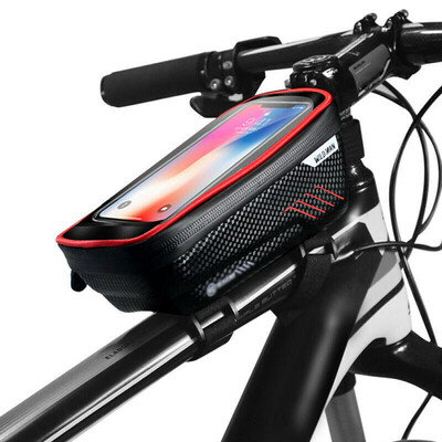 

WILDMAN Bike Waterproof Front Tube Cycling Bag 65 Touch Screen Phone Case