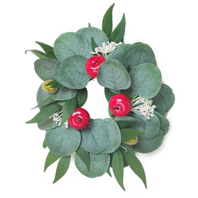 

Artificial Wreath Garland Natural Artificial Plants Flower Wall Fence Realistic Fake Hanging Wreath Autumn Fall Wreath for Christm