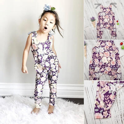 

Infant Baby Girls Floral Cotton Romper Bodysuit Jumpsuit Outfits Clothes 0-24M