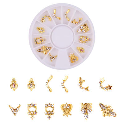 

1 Bag Nail Art Glitter Stickers Alloy Diamond Hollow Out Nail Decoration