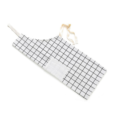 

Gobestart Adjustable Stripe Bib Apron With big Pockets Chef Kitchen Cook Tool
