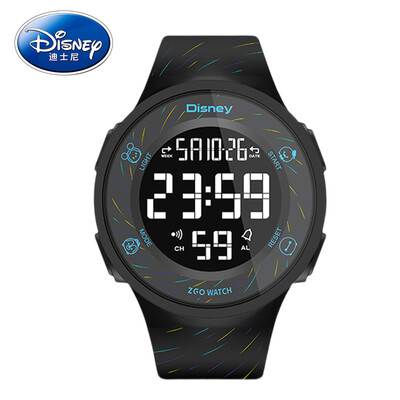 

Disney sports electronic watch male&female students luminous waterproof multi-function digital teen watch middle school student male 855 black shell aurora