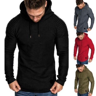 

Fashion Top T-Shirt Long Sleeve Slim Fit Hooded for Men Sweatshirt Pullover Sweat Hoodies