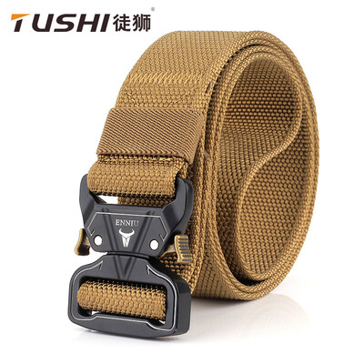 

ENNIU new 38 quick release buckle outdoor safety outer belt quick dry pure nylon belt training belt