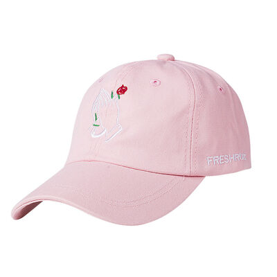 

Unisex Women Men Hat Floral Rose Embroidered Curved Brim Baseball Cap Visor Peak
