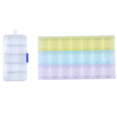 

282112 Slots Diamond Embroidery Box Diamond Painting Accessory Case clear plastic Beads Display Storage Boxes Organizer Holder
