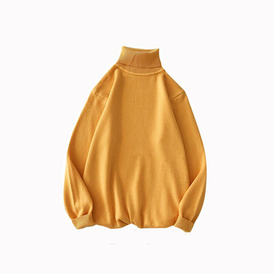 

Mens Winter Warm Knitted Roll Turtle Neck Pullover Solid Sweater Jumpers Tops