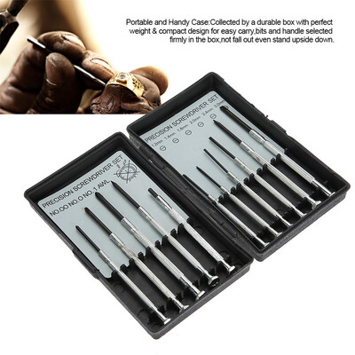 

〖Follure〗11pcs Precision Mini Screwdriver Set Magnetic Watch Repair Screw Alloy Tools Kit
