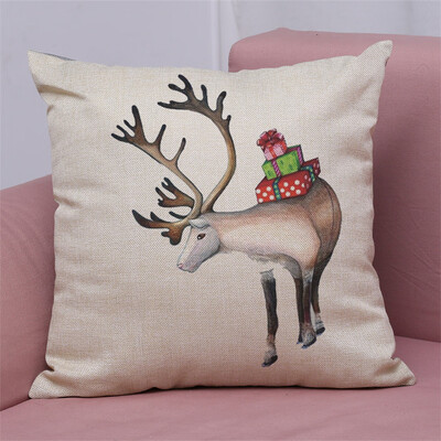 

Tailored New Christmas Cotton Linen Pillow Case Sofa Cushion Cover Home Decor