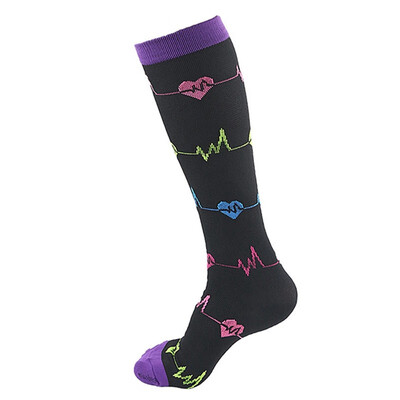 

1Pair Mens Women Compression Socks Running Medical Sports Calf Support Stockings
