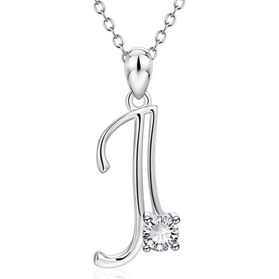 

Initial Necklace 925 Sterling Silver Letters 26 Alphabet Pendant Necklace