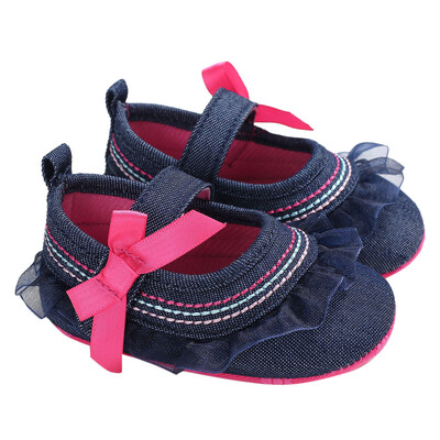 

Baby Infant Kids Girl Bowknot Soft Sole Crib Toddler Newborn Shoes