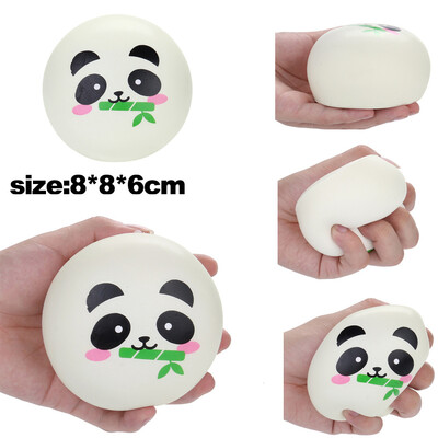 

Gotoamei 8cm Squishies Panda Doughnut Slow Rising Squeeze Scented Stress Reliever Toys