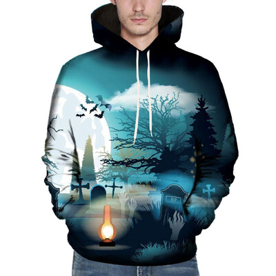 

Toponeto Men Women Mode 3D Print Long Sleeve Couples Hoodies Top Blouse Shirts