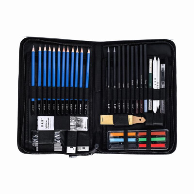 

H&B 48Pcs Art Supplies Sketch Tool Set Professional Drawing Sketching Pencils with Carrying Bag