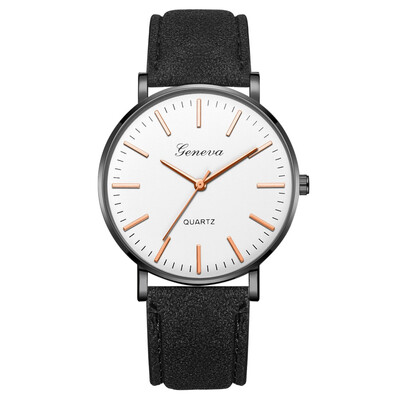 

〖Follure〗Fashion Simple Casual Mens Watch Business Leather With Strap Mens Watch