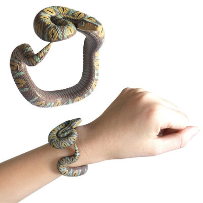 

Tailored Simulation Resin Animal Python Bracelet Handmade Painted PVC Material Toy