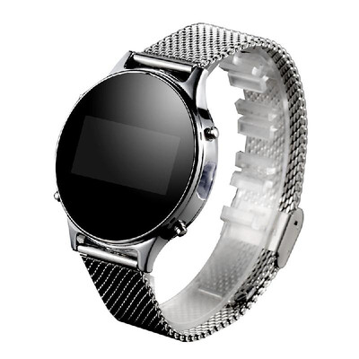 

MT360 Android Bluetooth Pedometer Smart Wrist Watch Metal Band 096 Inches 240240pixels OLED Screen with Call Reminder Remote C