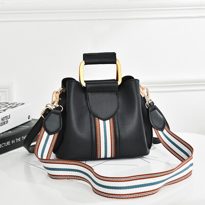 

Bag womens bag new style Korean one-shoulder one-shoulder simple one-to-one womens bucket bag