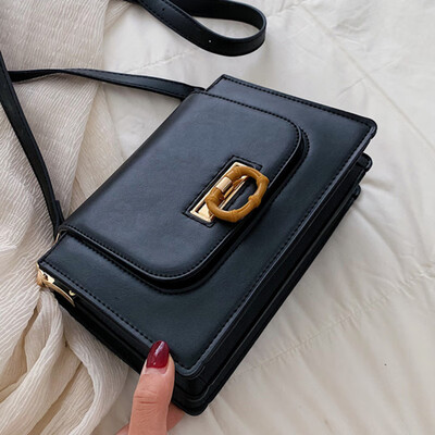 

North bag female bag 2019 spring&summer new style fashion 100 simple single shoulder slant bag small square bag
