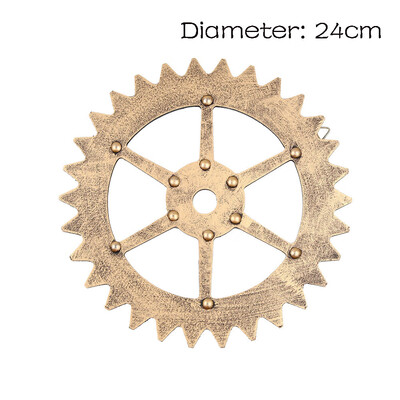 

Toponeto European Modern Vintage Steampunk Gear Industrial Style Wall Home Decoration Sil
